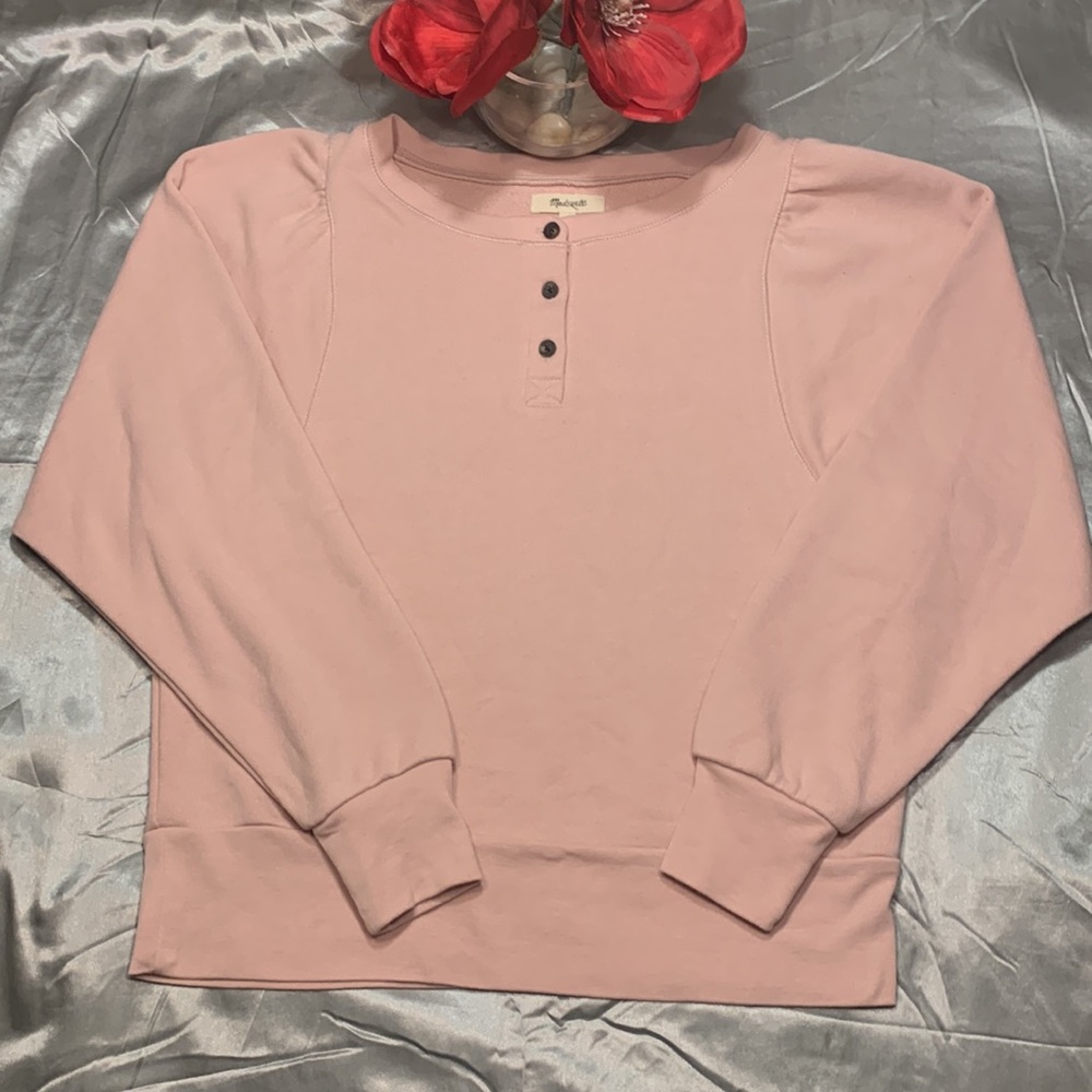 🌹Madewell Beautiful Blush Long Sleeve Sweater •